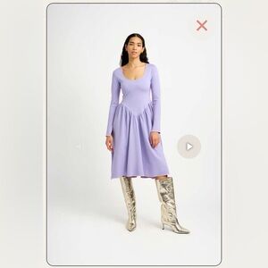 Eliza Faulkner Joan Dress in Lilac